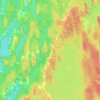 Carte topographique Lake George, altitude, relief