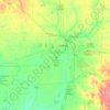 Carte topographique Dougherty County, altitude, relief