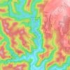 Carte topographique Mangrove Creek, altitude, relief