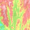 Carte topographique Quabbin Reservoir, altitude, relief