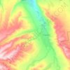 Carte topographique Отрадненское сельское поселение, altitude, relief