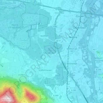 Carte topographique 83064, altitude, relief