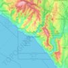 Carte topographique Laguna Beach, altitude, relief