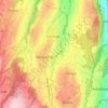 Carte topographique Jorat-Mézières, altitude, relief