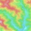 Carte topographique Asperjoc, altitude, relief