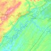 Carte topographique Watts Bar Lake, altitude, relief