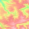 Carte topographique Новопокровский район, altitude, relief