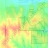 Carte topographique Nine Mile Prairie, altitude, relief