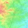 Carte topographique Nagpur Urban Taluka, altitude, relief