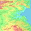 Carte topographique Oblast de Bourgas, altitude, relief