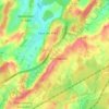Carte topographique Chemaudin et Vaux, altitude, relief