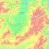 Carte topographique Logar Province, altitude, relief