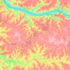 Carte topographique Bracken County, altitude, relief