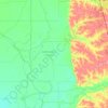 Carte topographique Tallahatchie County, altitude, relief