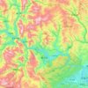 Carte topographique Xian de Zigui, altitude, relief
