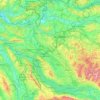 Carte topographique Zurich, altitude, relief