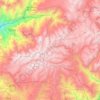 Carte topographique Achupallas, altitude, relief