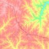 Carte topographique Lancaster Township, altitude, relief