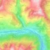 Carte topographique Châtillon, altitude, relief