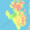 Carte topographique Ilha do Príncipe de Gales, altitude, relief