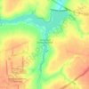 Carte topographique Челнавское водохранилище, altitude, relief