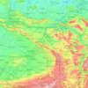 Carte topographique Regierungsbezirk Detmold, altitude, relief