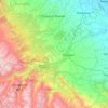 Carte topographique Shopian, altitude, relief