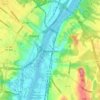 Carte topographique City of Rensselaer, altitude, relief