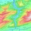 Carte topographique Roches (BE), altitude, relief