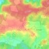 Carte topographique Gionges, altitude, relief