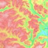 Carte topographique Rhayader, altitude, relief