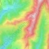 Carte topographique Вардане-Верино, altitude, relief