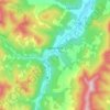 Carte topographique Waitsfield, altitude, relief