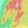 Carte topographique Glastenbury Wilderness, altitude, relief