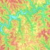 Carte topographique Benton Township, altitude, relief