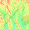 Carte topographique Jones County, altitude, relief