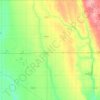 Carte topographique McCook County, altitude, relief