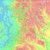 Carte topographique Mount Baker-Snoqualmie National Forest, altitude, relief