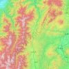Carte topographique 北安曇郡, altitude, relief