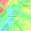 Carte topographique Aldea del Fresno, altitude, relief