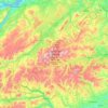 Carte topographique Cairngorms National Park, altitude, relief