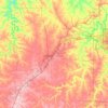 Carte topographique Laclede County, altitude, relief