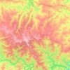 Carte topographique Morgan County, altitude, relief
