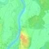 Carte topographique Ferchland, altitude, relief