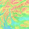 Carte topographique Parc national du Loch Lomond et des Trossachs, altitude, relief