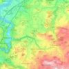 Carte topographique Tavel, altitude, relief