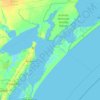 Carte topographique Aransas County, altitude, relief