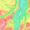 Carte topographique 4600, altitude, relief