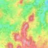 Carte topographique Lioux-les-Monges, altitude, relief
