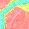Carte topographique Blakeley Township, altitude, relief